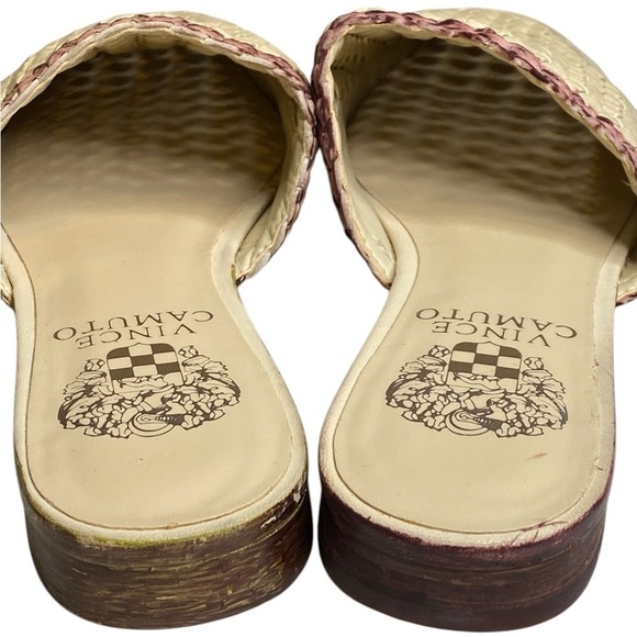 Vince Camuto Pandie Woven Leather Slide Mules Women's Size 6 - Picture 5 of 12